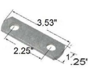 Shackles Strap Kit 2-1/4" Hole Ctr 1-1/4"W x 3-1/2"L (qty 4)
